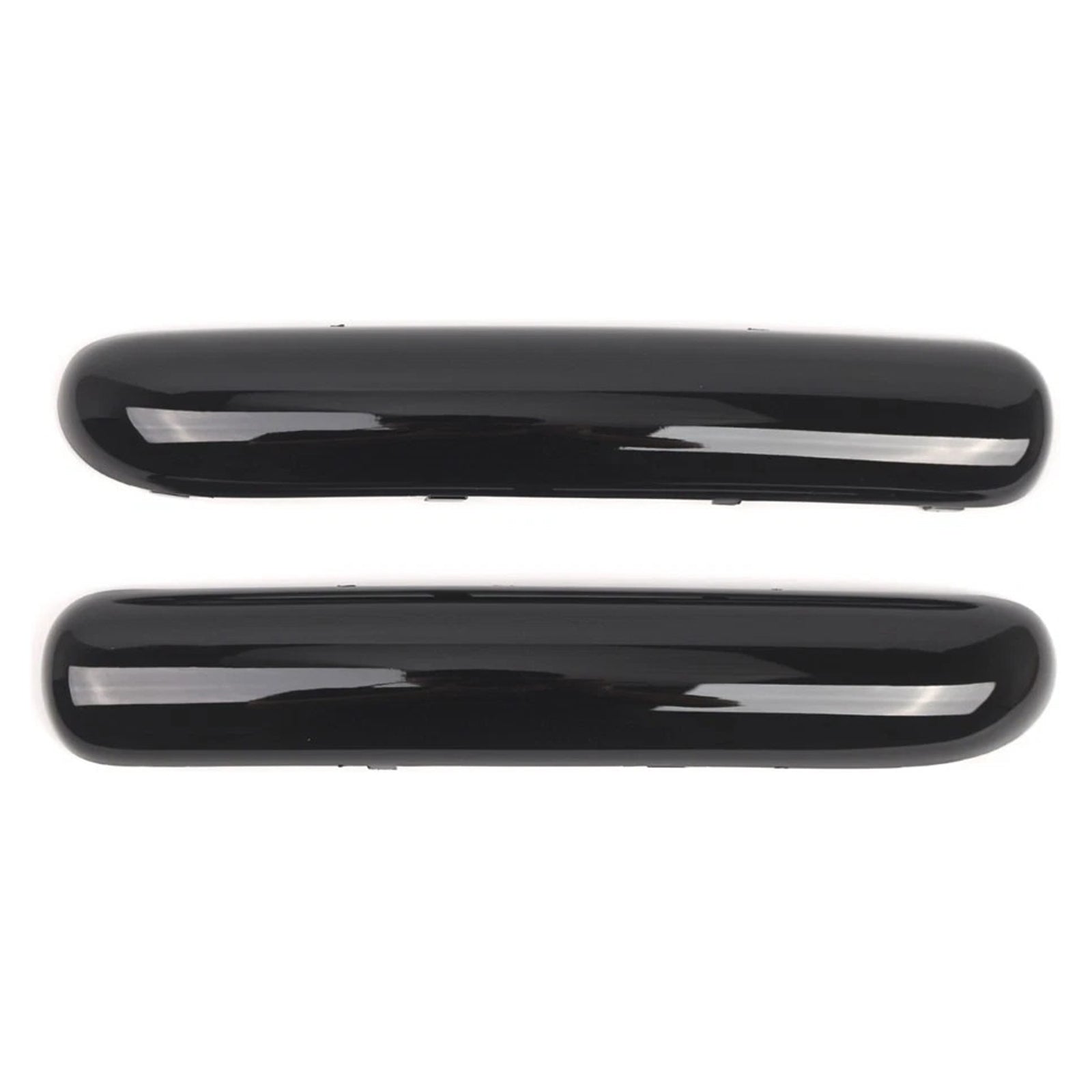2001-2004 Mini Cooper R50 R52 R53 One Glossy Black Front Bumper Trim Pair Set