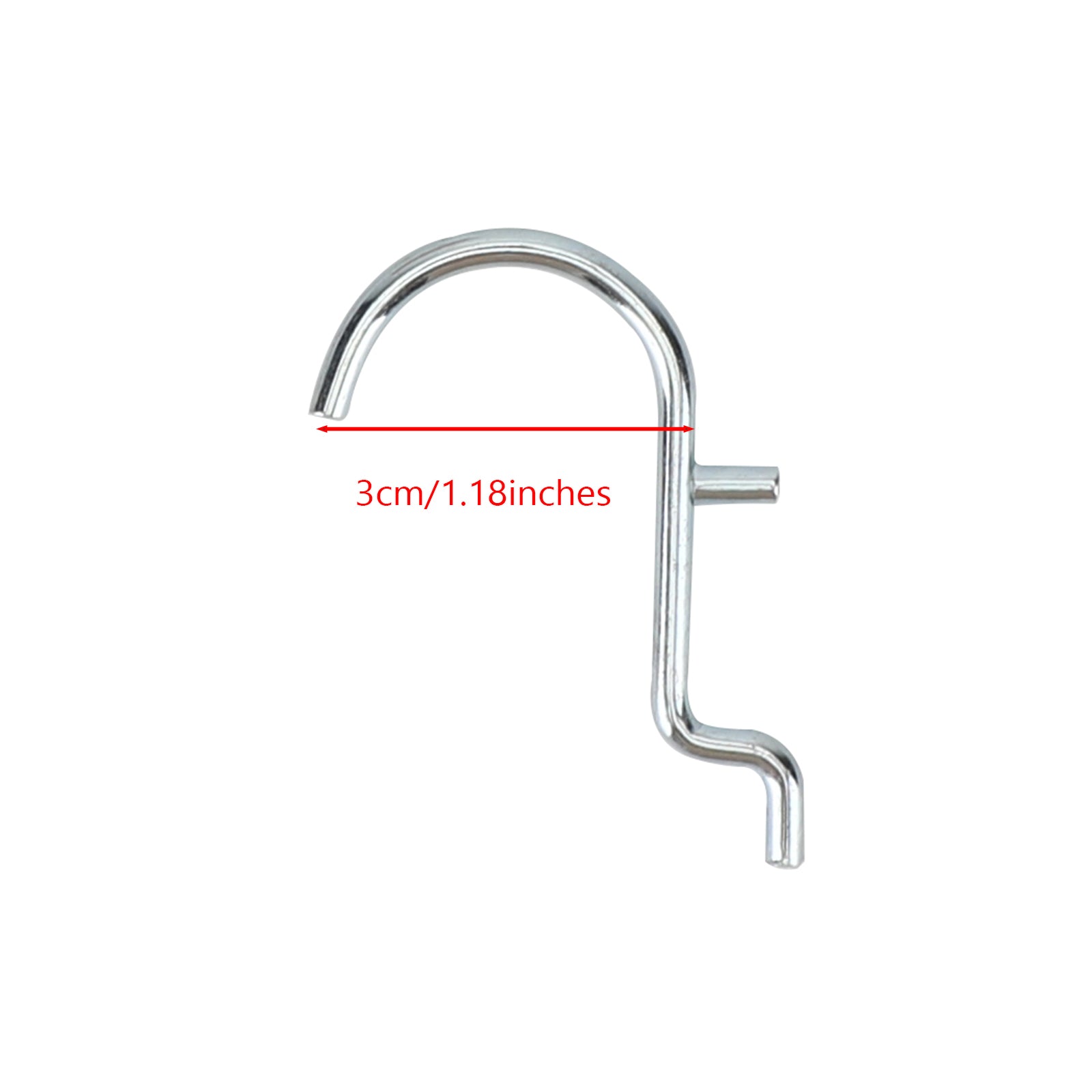 Jumbo 1" Metal J-Peg Garage Storage Hooks 20 Pack Compatible with 1/8-1/4 Pegboards