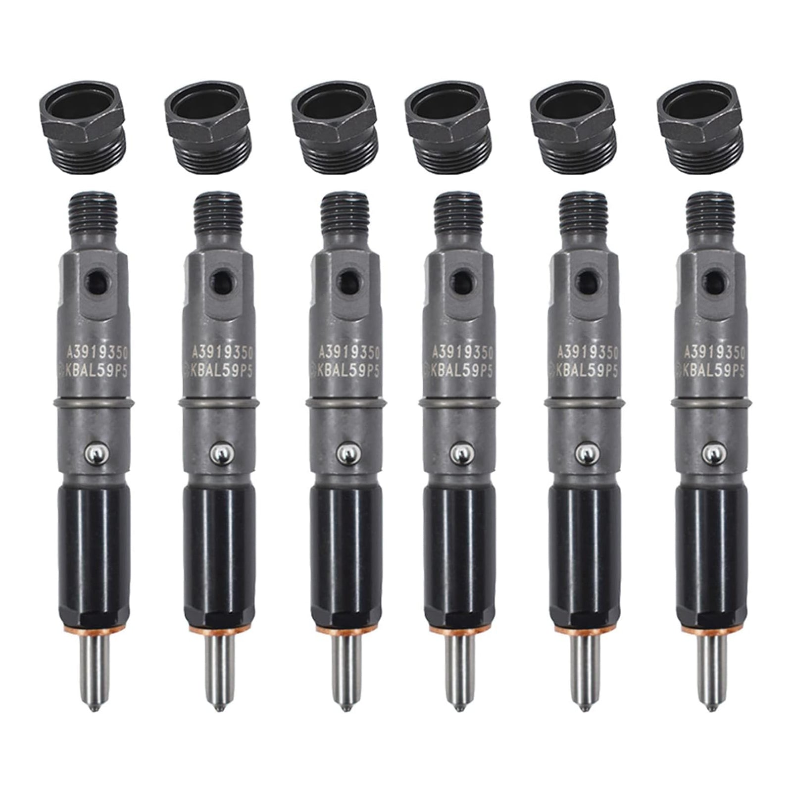 6-Piece Fuel Injector Kit 0432131837 Dodge D250 D350 1989-1993 Cummins 5.9L 12 Valve