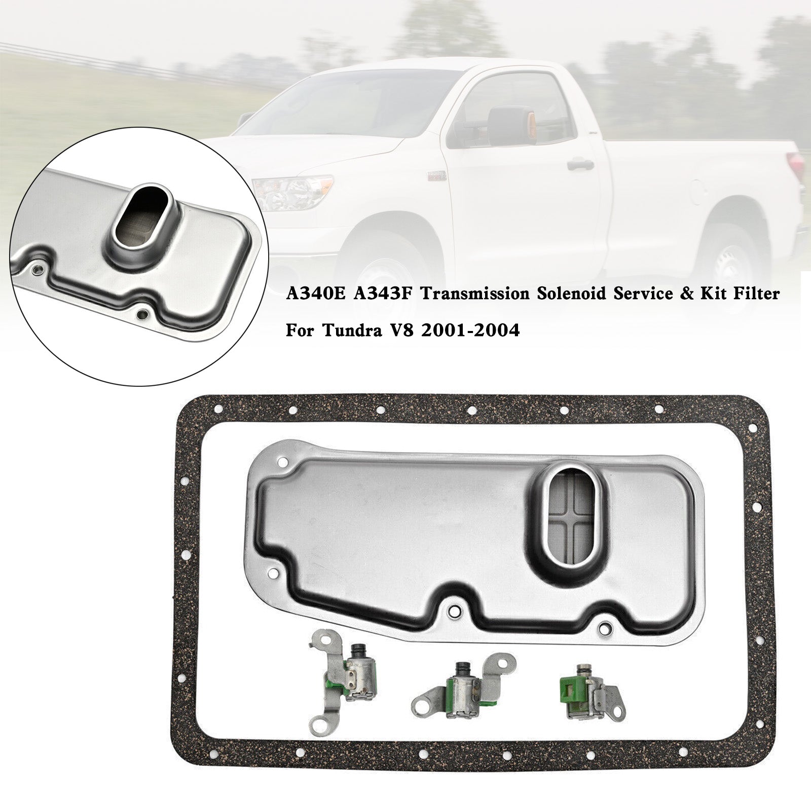 Toyota Tundra V8 and Sequoia A340E A343F Transmission Solenoid Filter Service Kit 2001-2004
