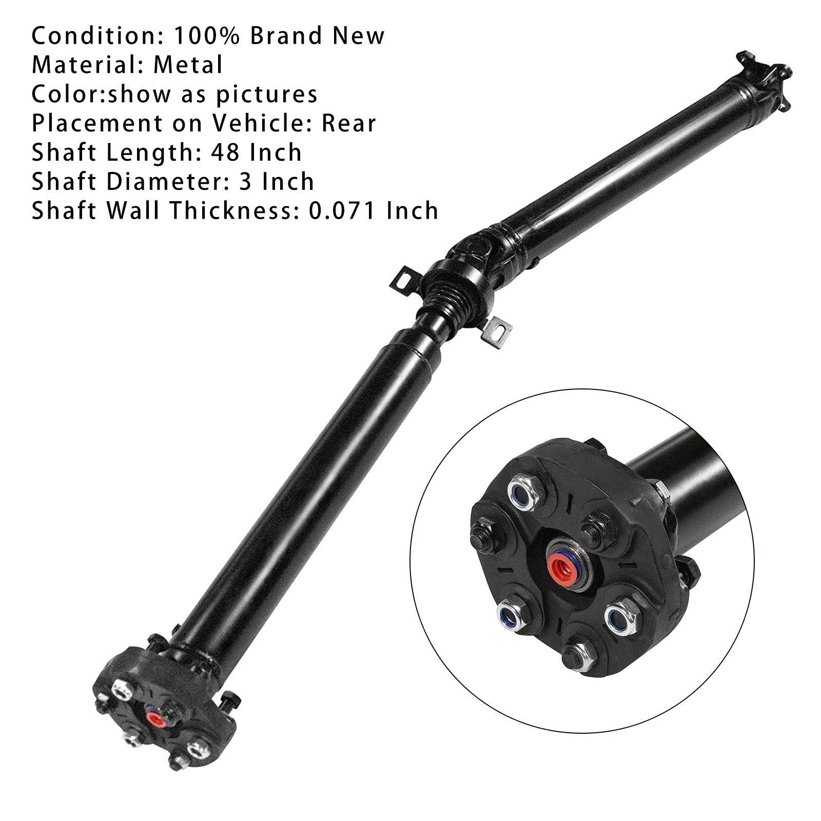 BMW E46 325xi Rear Propshaft Assembly L6 2.5L Sedan 2001-2005 26117502959 936-597