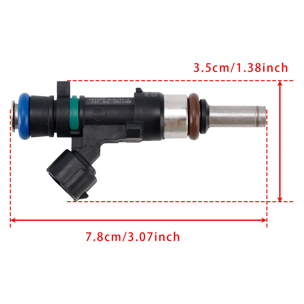 Fuel Injector Assembly 0280158293 0.9L for Renault Clio Symbol and Dacia Logan Sandero