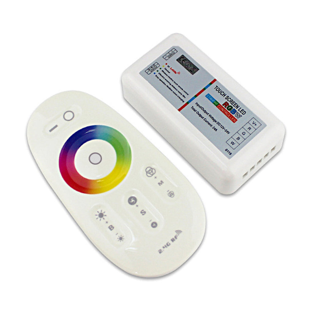 2.4GHz Wireless RF Remote Control for 12V-24V DC RGBW LED Light Strips