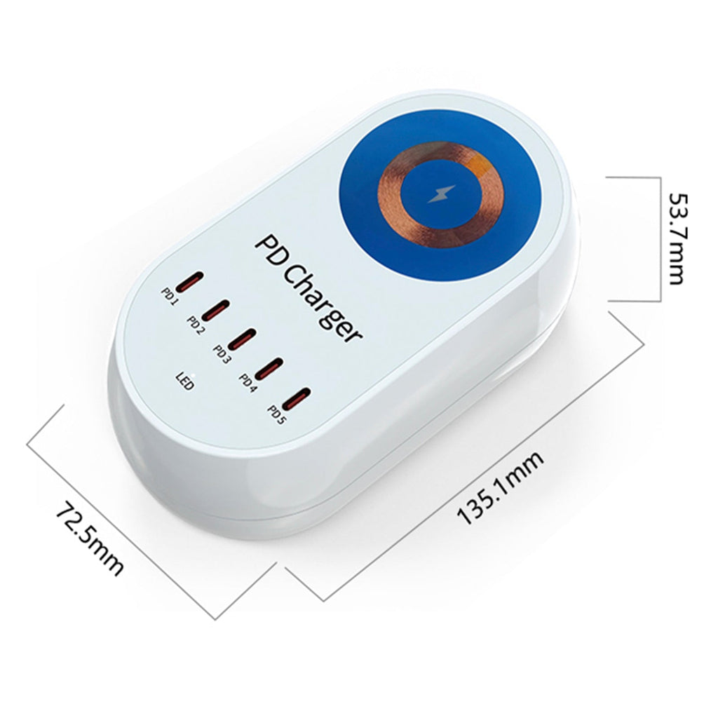 140W Magnetic Wireless Fast Charging Station PD100W for Laptops and Smartphones