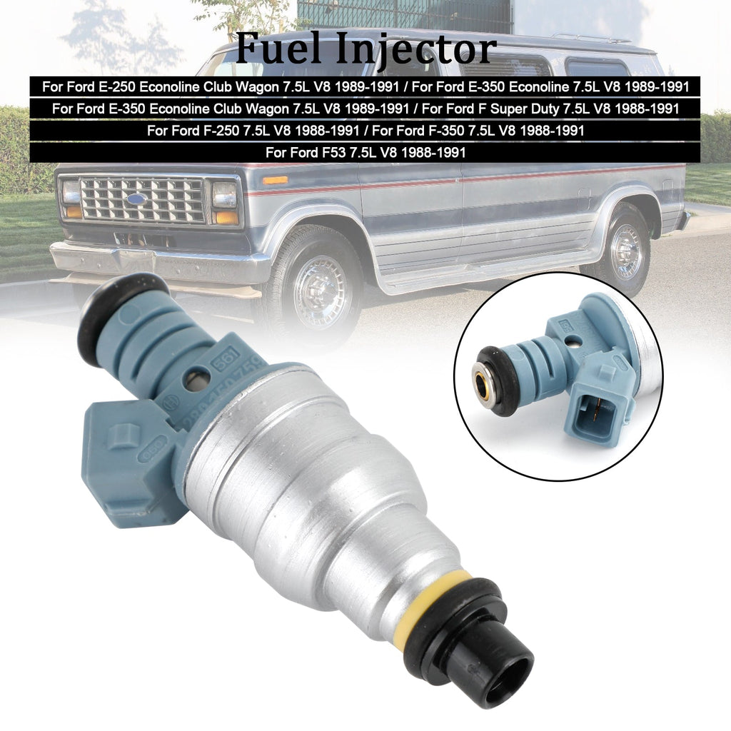 Ford E-250 E-350 7.5L V8 Fuel Injector 0280150759 1988 1989 1990 1991 OEM Replacement