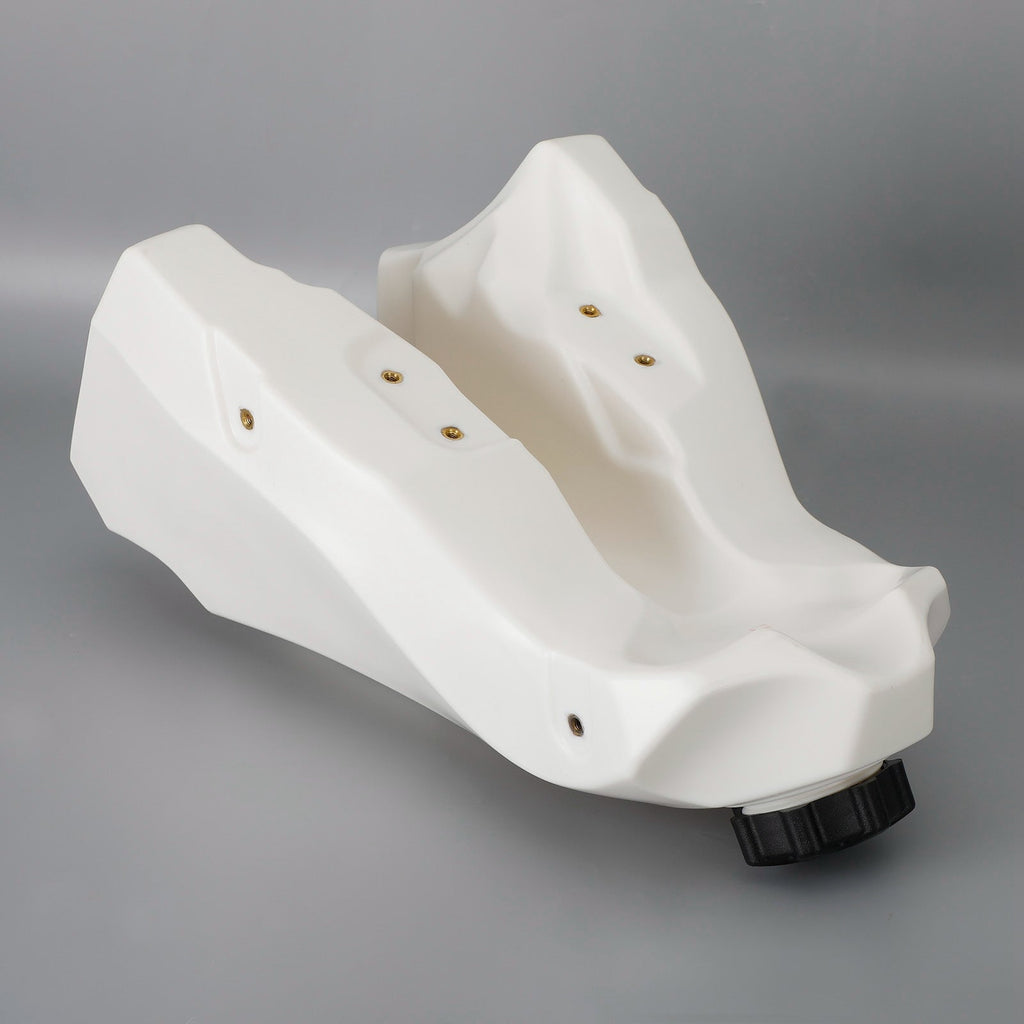 1988-1989 Honda CR250R 2-Stroke White Fuel Tank 3.6 Gallon Large Capacity
