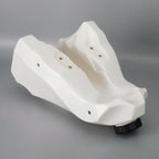 White 3.6 Gallon Fuel Tank with Cap and Petcock Valve Kit for 1989-2001 Honda CR500R