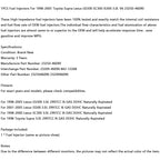 Single Fuel Injector 23250-46090 Compatible with Toyota Supra Lexus GS300 SC300 IS300 3.0L