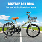 18 Inch Children's BMX Bicycle with Stabilizer Wheels Designed for Ages 7-9