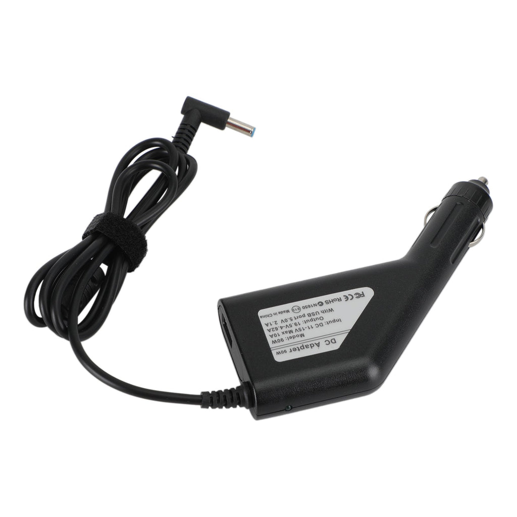 19.5V 4.62A DC Power Adapter Car Charger for HP Envy 14/15 Laptop Computers