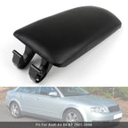 Black Leather Center Armrest Console Cover for 2001-2008 Audi A4 B6 B7 8E0864245E