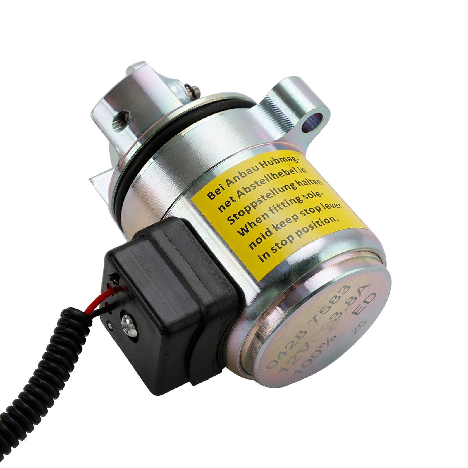 12V Fuel Shutoff Solenoid for Deutz 1011 2011 Engines 0428-7583 0428-7116
