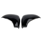 Side Mirror Covers for 07/2006-05/2015 Peugeot 207 Hatchback Bright Black Rearview Housing