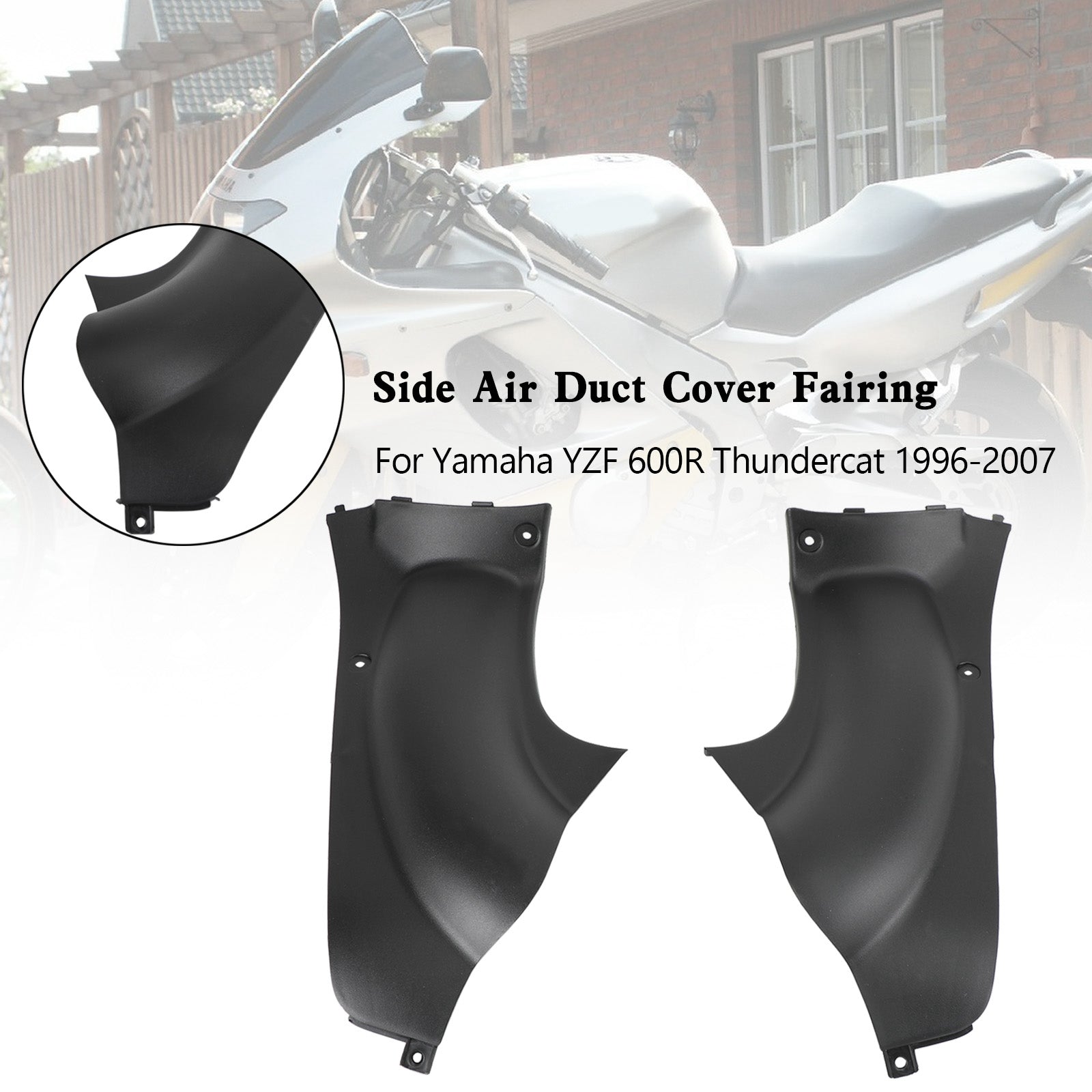 Side Air Duct Fairing Panel For 1996-2007 Yamaha YZF600R Thundercat