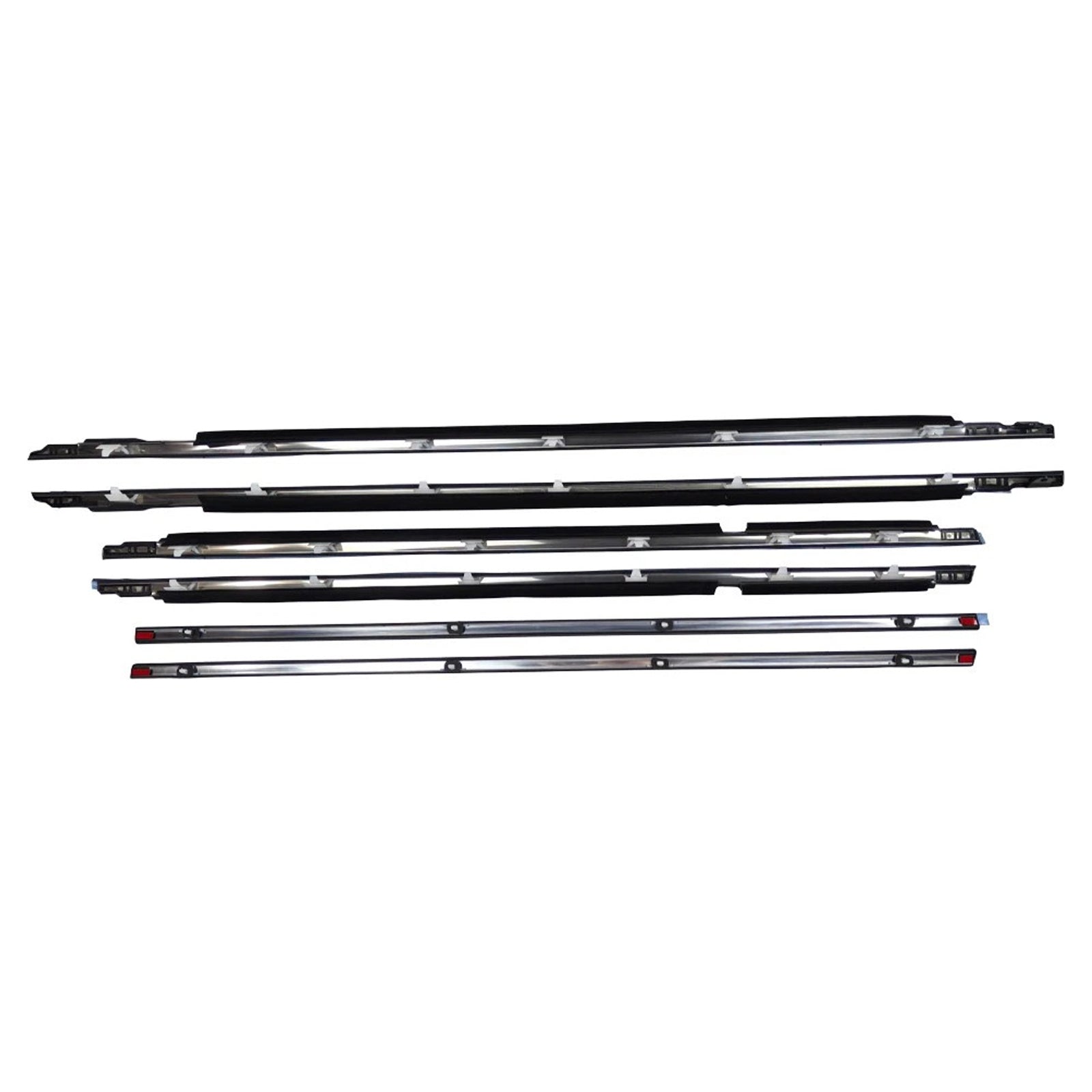 Toyota Land Cruiser FJ80 1991-1997 6PC Door Belt Trim Molding Parts 75710-60011 75720-60011