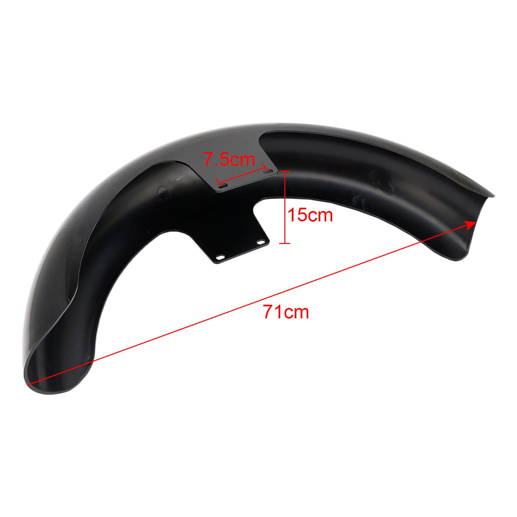 19" Front Fender Wrap ABS For Harley Touring Models Electra Street Road Glide FLHT FLHR Baggers