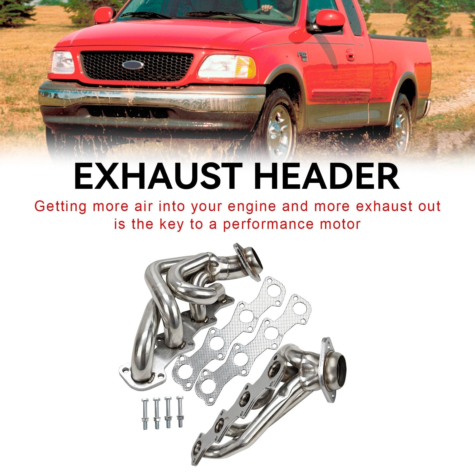 Ford F250 1997 1999-2003 5.4L V8 Performance Manifold Headers