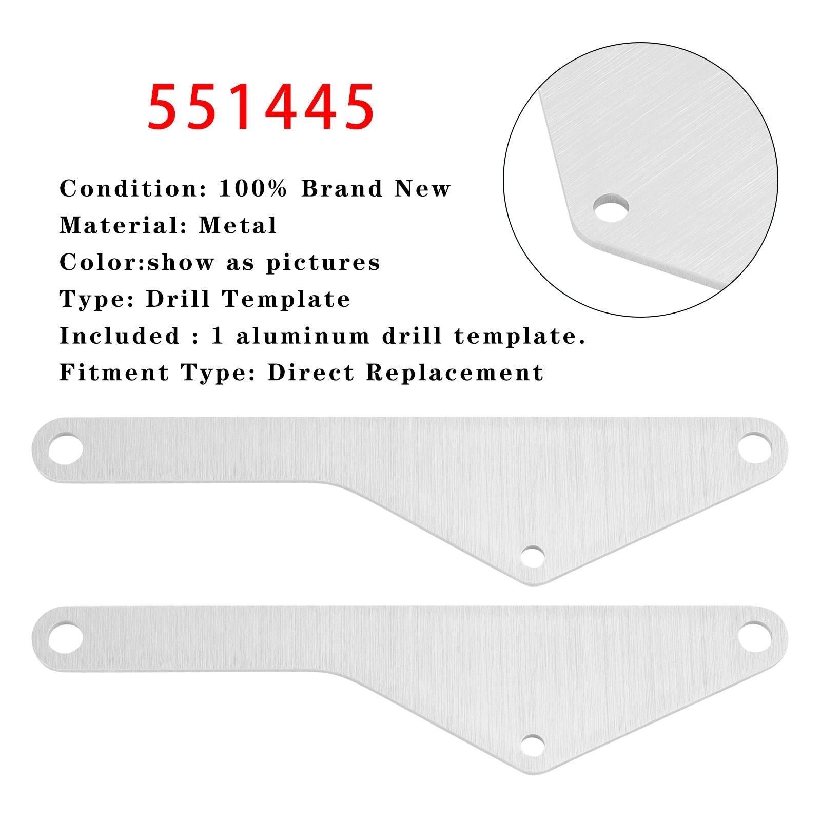 LS1 Engine Block Drill Template Set for Alternator Installation 551445 Truck/SUV Applications