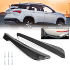 19 Inch Rear Bumper Canard Fin Splitter Diffuser Valence Spoiler Lip Carbon Fiber Generic