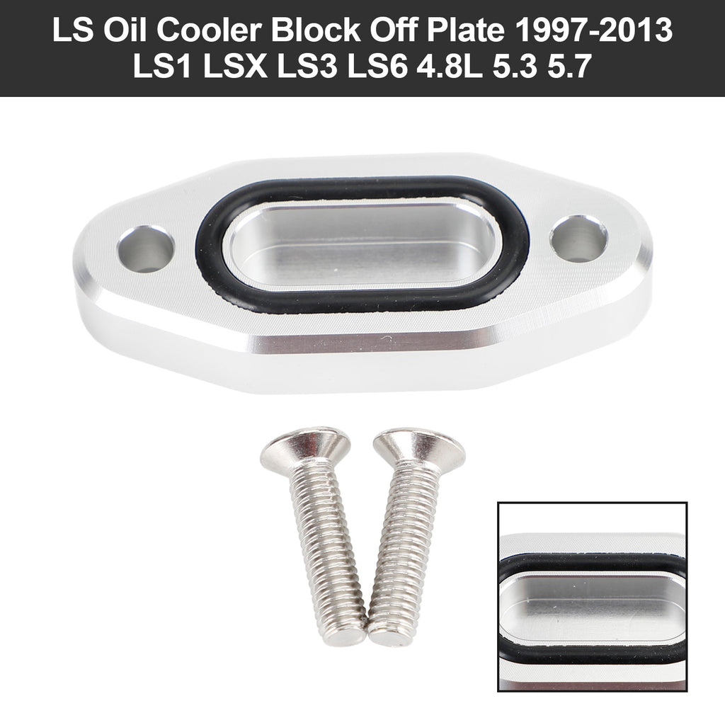LS1 LS3 LS6 LSX 4.8 5.3 5.7 Engine Oil Cooler Bypass Block Plate R5134 1997-2003