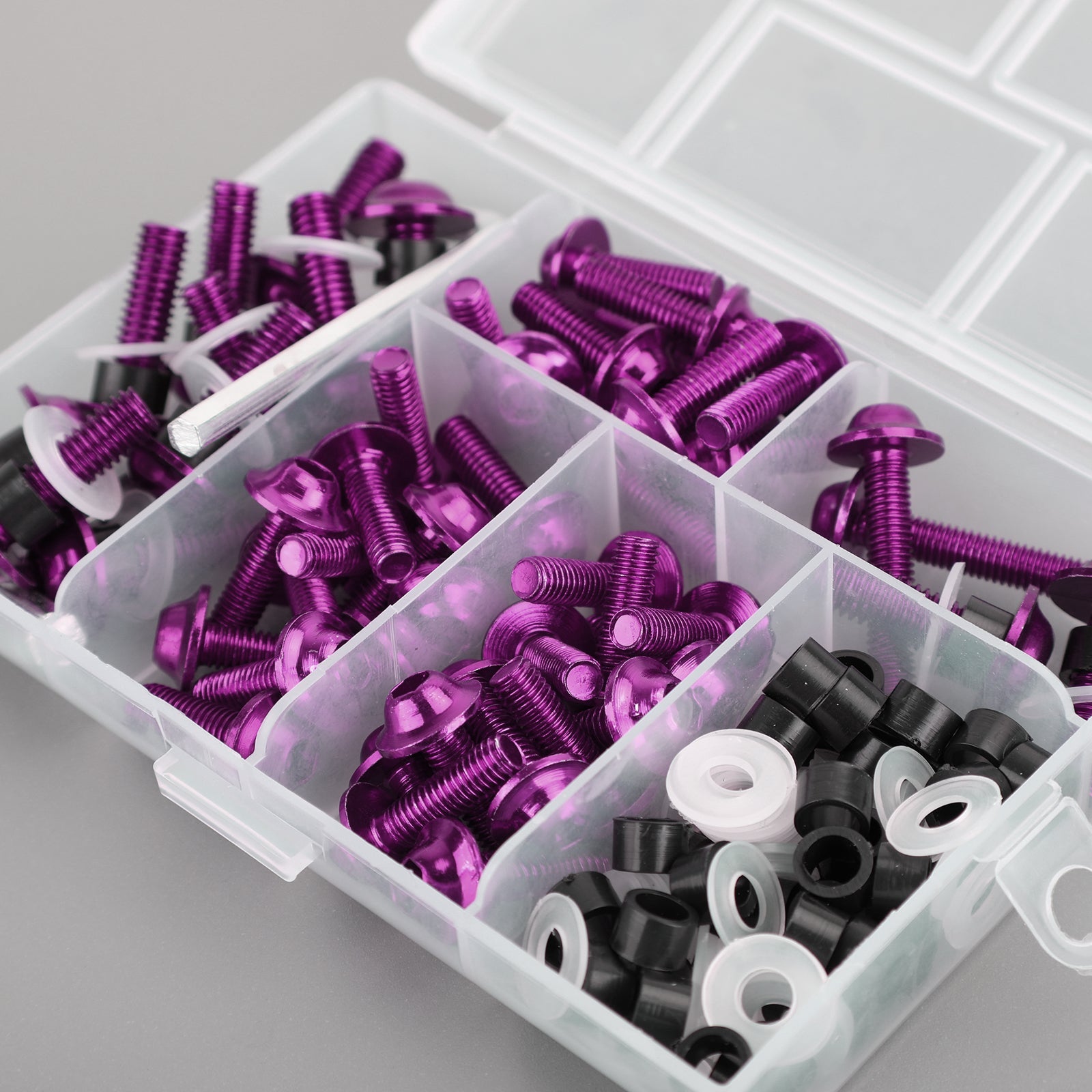 158x Motorcycle Windscreen Fairing Hardware Kit Purple Sportbike Clip Screw Bolt Fasteners