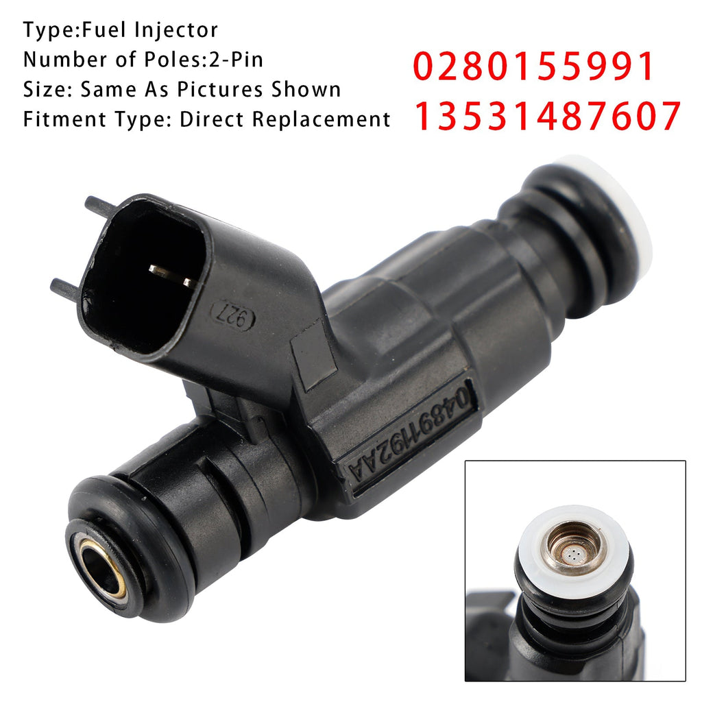 OEM Fuel Injector 13531487607 Compatible with Mini Cooper One 1.6 R50 R53 R52 0280155991
