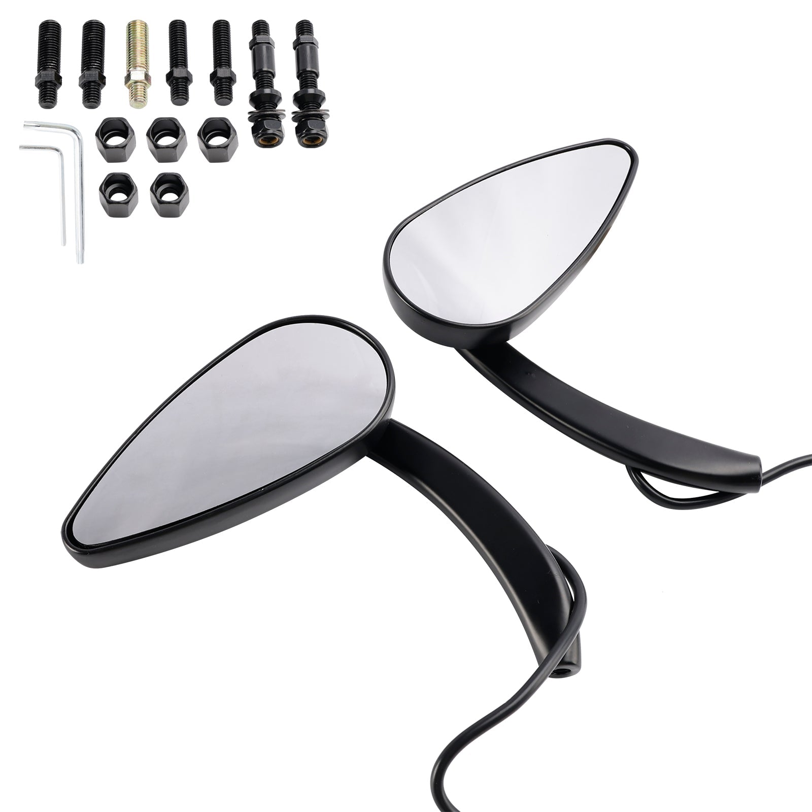 1990-2021 Sportster 883 1200 Custom Dynamics Black LED Mirror Turn Signals