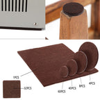 145Pcs Hardwood Floor Felt Pads Chair Leg Furniture Protectors Set