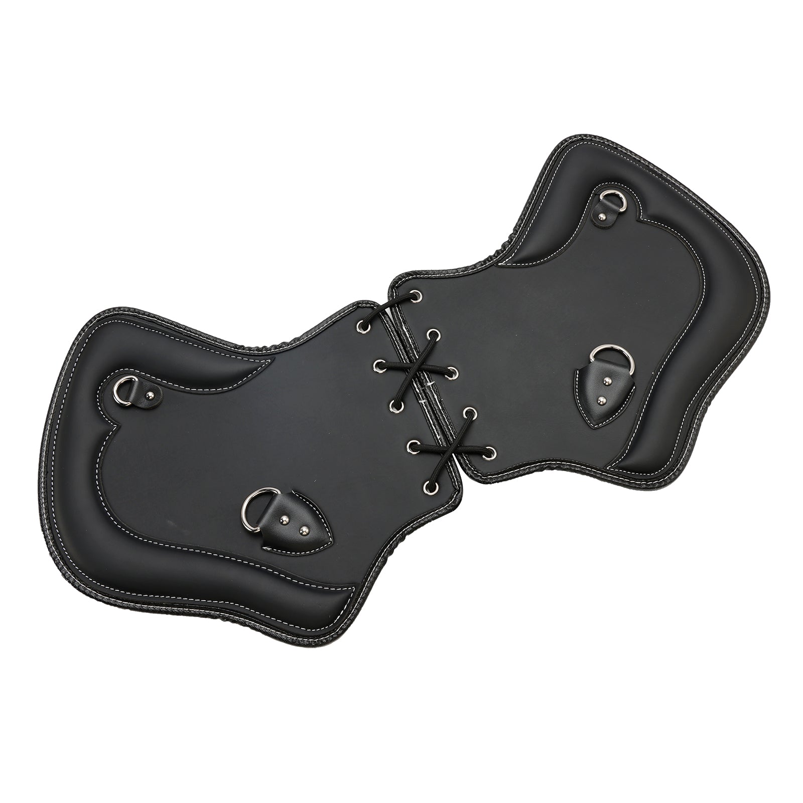 1985-2017 Harley Davidson Touring Softail Dyna Sportster Pair CNC Heat Shield Saddle Protectors Black Brown