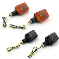 Motorcycle Universal Turn Signal Blinker Lights 2-Pack Short Stalk with Generic Lens