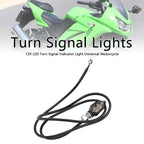 12V LED Turn Signal Indicator Light 8mm Universal Motorcycle For Kawasaki