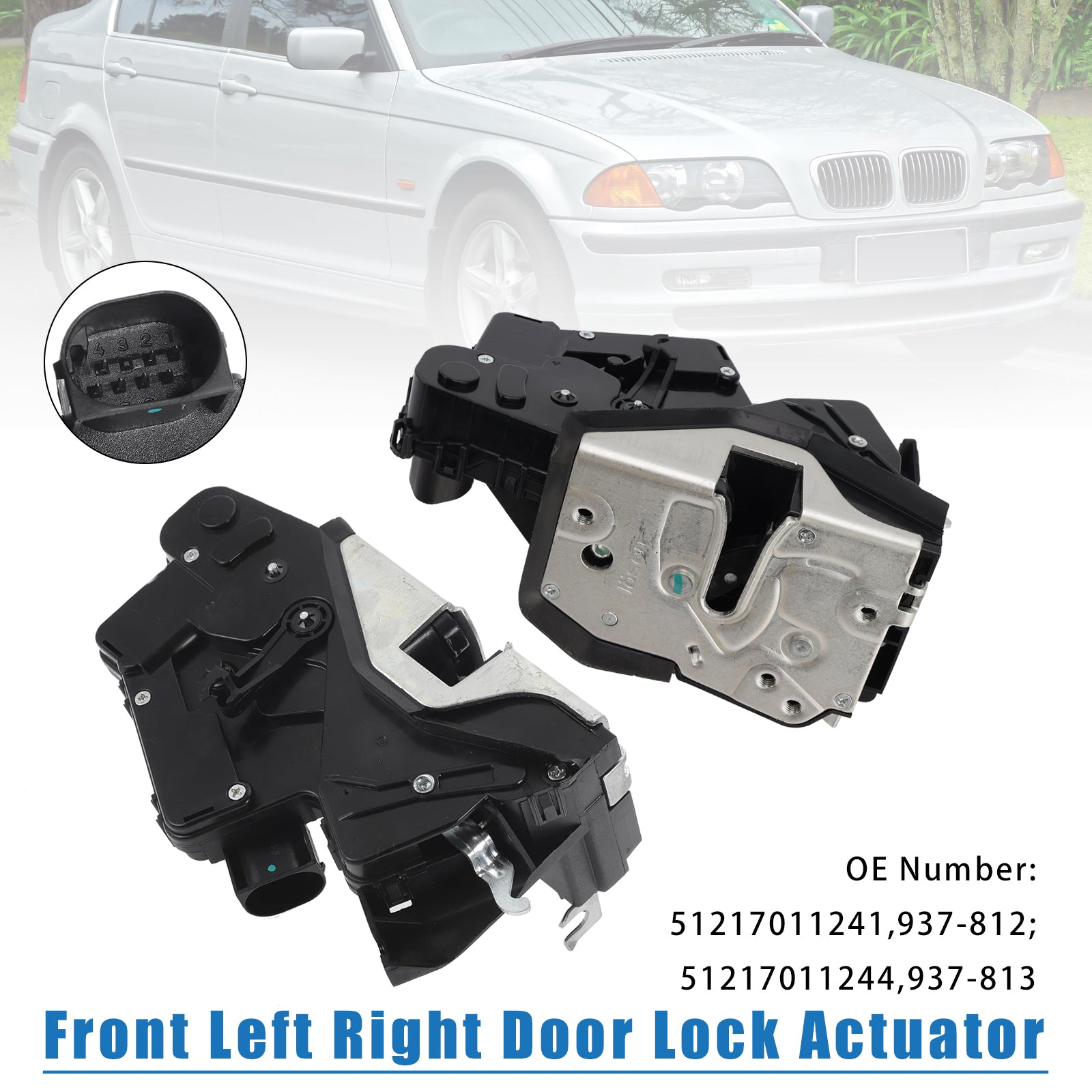 2001-2005 BMW E46 318d 2.0L Front Door Lock Actuators Left Right 51217011244