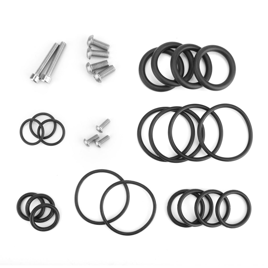 18-Piece Precision CNC Aluminum Side Frame Protection Caps for BMW R1200GS 2013-2019