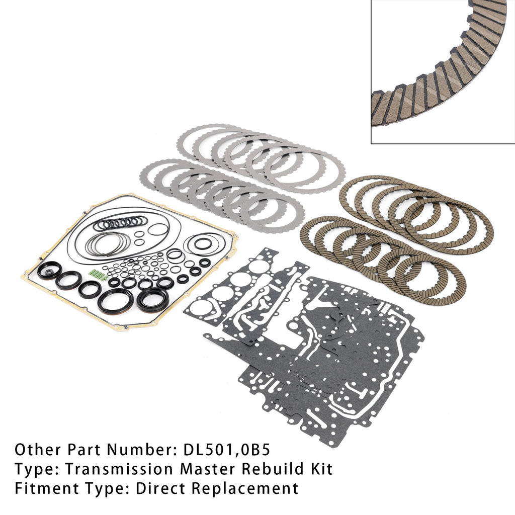 0B5 DL501 Complete Transmission Rebuild Master Kit Audi A4 A5 A6 A7 Q5