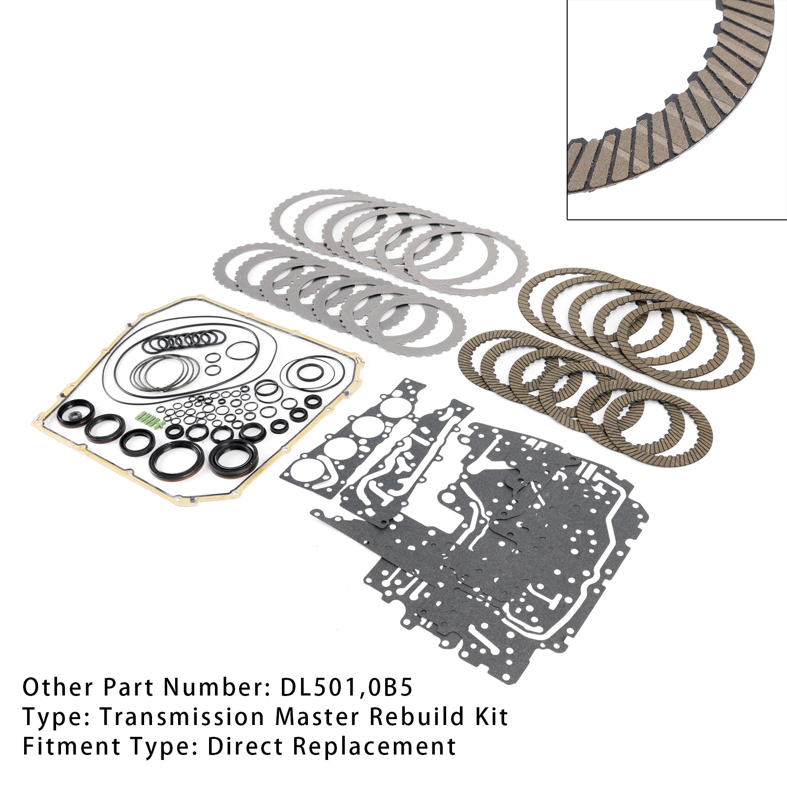 0B5 DL501 Complete Transmission Rebuild Master Kit Audi A4 A5 A6 A7 Q5