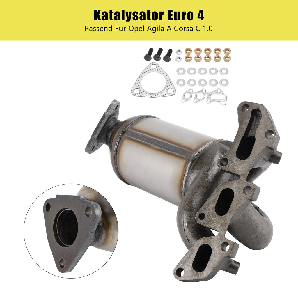 2000-2007 Opel Agila (A) H00 1.0 12V Front Cat Converter 849415 R1620089 43kW 58PS 973cc