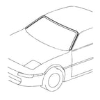 Toyota SW20 MR2 Front Windshield Outer Molding Trim 1990-1995 75533-17030