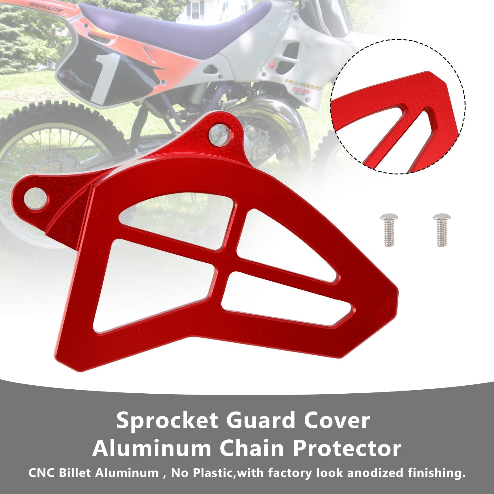 Yamaha YZ125 Aluminum Chain Sprocket Guard 1993-2004 Protection Cover