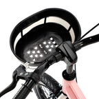 18 Inch Children's Bicycle with Training Wheels and Cargo Rack in Pink