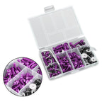 158x Motorcycle Windscreen Fairing Hardware Kit Purple Sportbike Clip Screw Bolt Fasteners