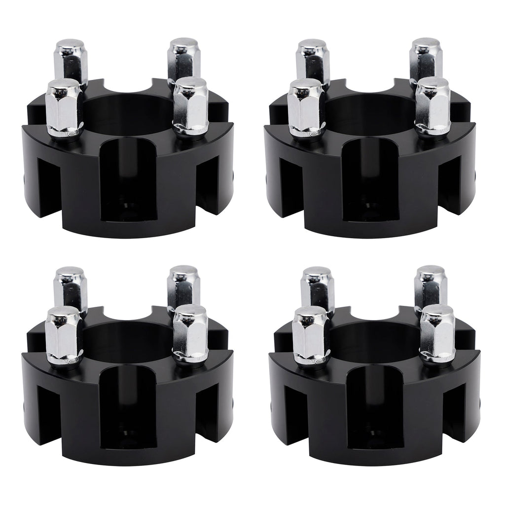 2" Wheel Spacers Kit Cable Golf Carts Lug Nuts Black For Yamaha Club Car Ezgo