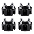 2 Inch Wheel Spacers for Golf Carts with Lug Nuts - Yamaha Club Car EzGo Black