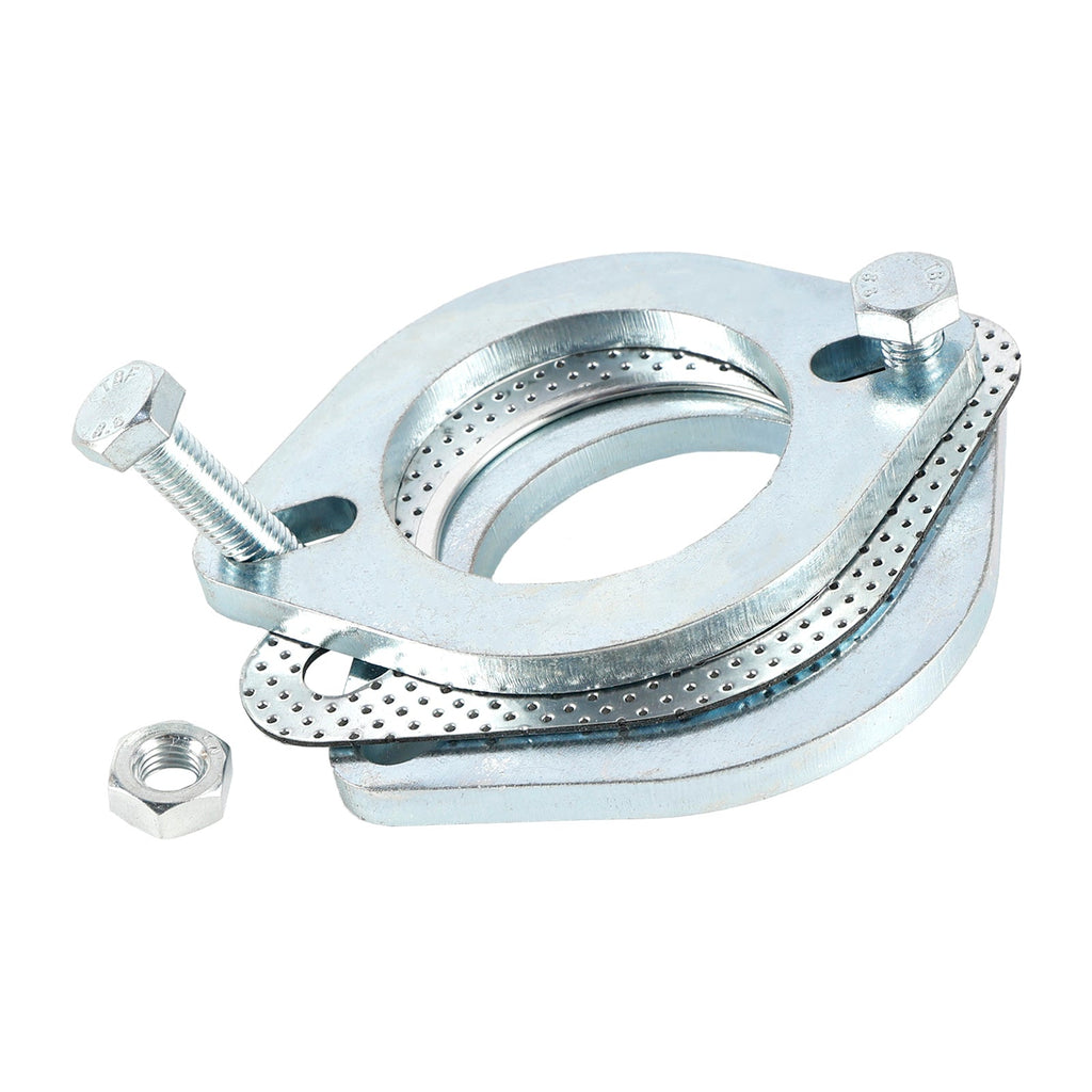 Pair of 2.5 Inch 64mm Steel Exhaust Pipe Flanges with Bolts for Repair Joints
