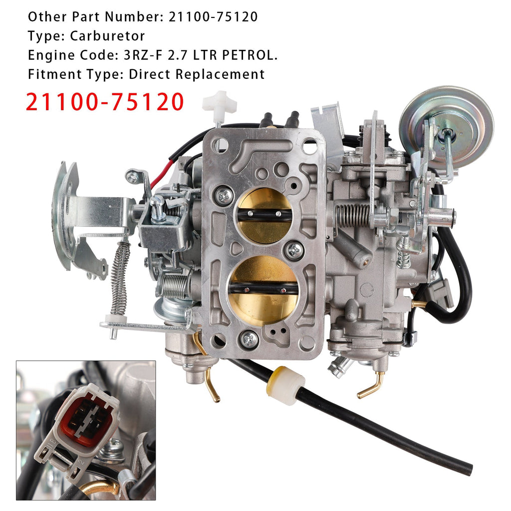 1997 1998 1999 2000 2001 Toyota Hilux 3RZ-F 2.7 Liter Carburetor Assembly 21100-75120