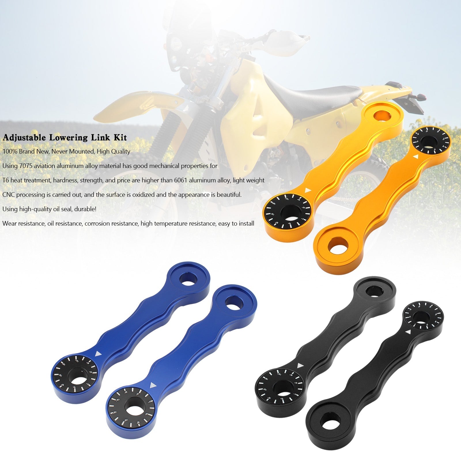 2000 2001 2002-2017 Suzuki DRZ400 DRZ400E DRZ400S DRZ400SM Drop Link Kit