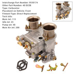 1975-1992 Volkswagen Water Cooled 1.5 1.6 1.7 1.8 Engine 40 DCOE Weber Twin Choke High Performance Carburetor