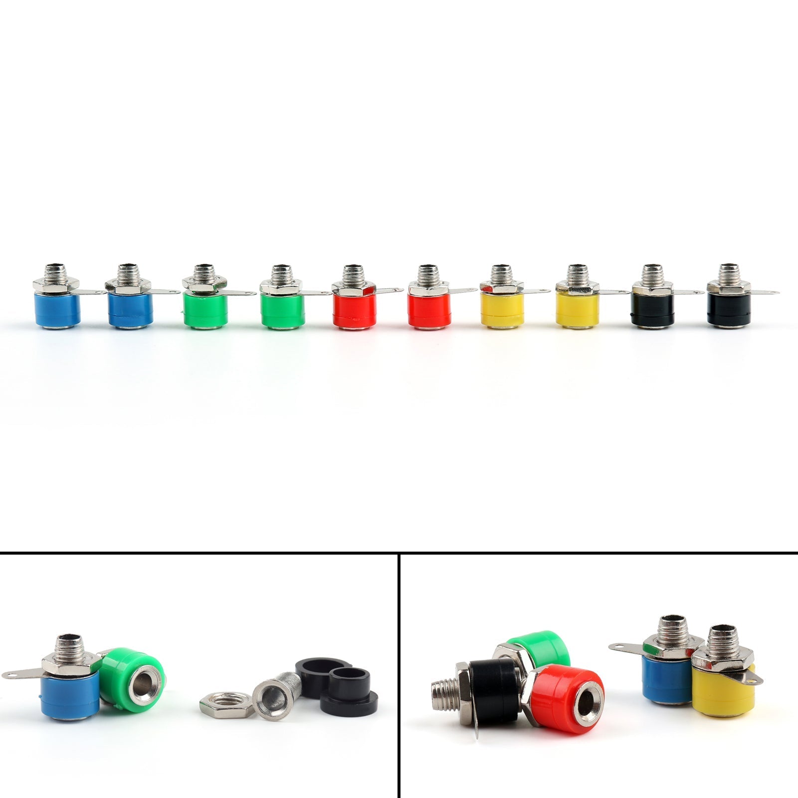 Test Equipment Banana Socket Connector 4mm Jack Plug - 20 Pack