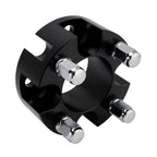 2 Inch Wheel Spacers for Golf Carts with Lug Nuts - Yamaha Club Car EzGo Black