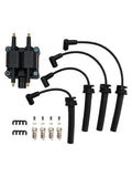 2002-2005 JEEP LIBERTY Ignition Coil Pack Spark Plug Wire Set UF189 UF403 UF410