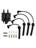 2002-2005 JEEP LIBERTY Ignition Coil Pack Spark Plug Wire Set UF189 UF403 UF410